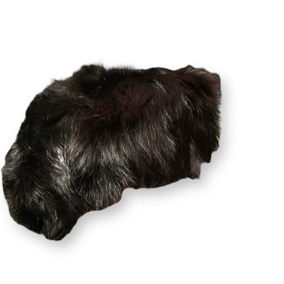 VINTAGE Fox Fur Beret with Fur Pom Pom - Picture 2 of 7